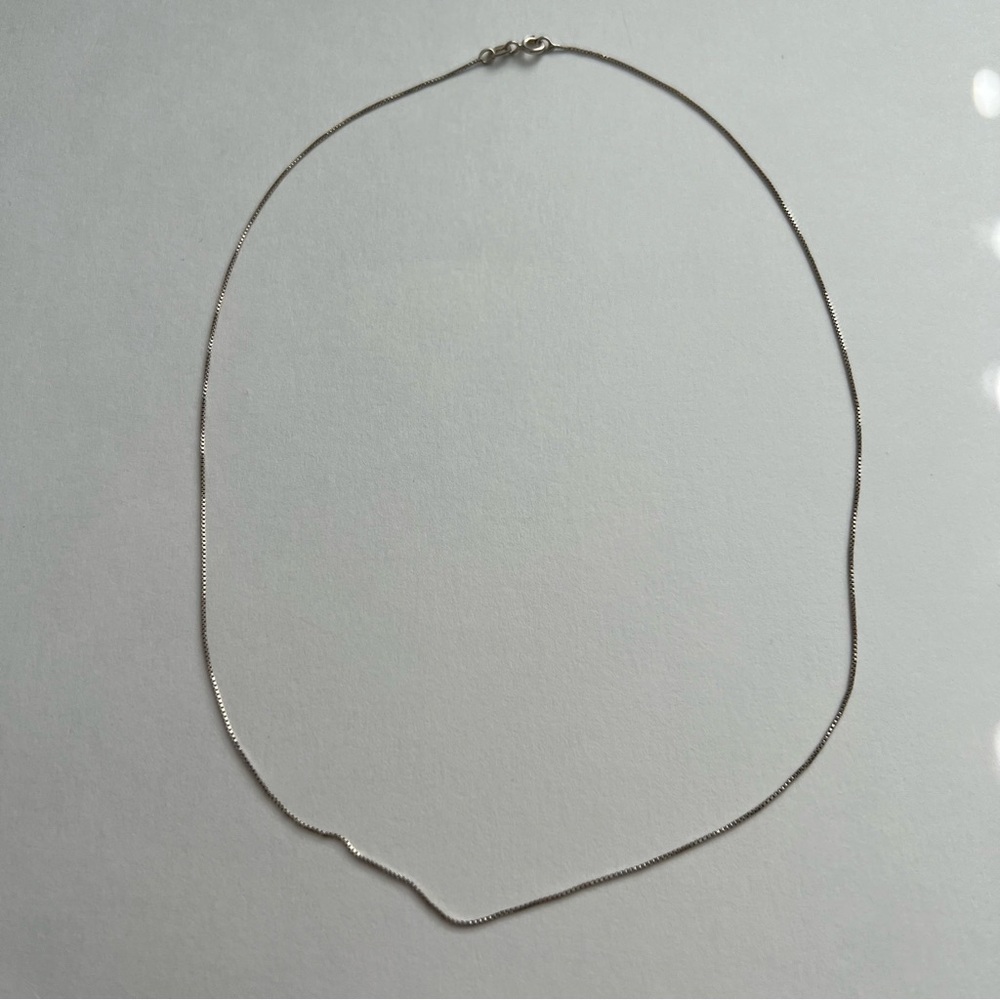 Sterling Silver Box Chain 18”